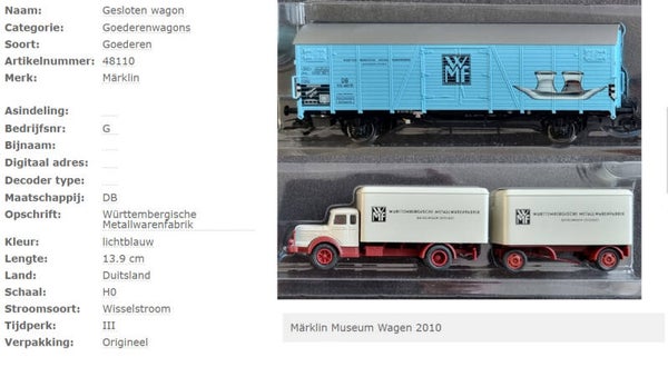 Märklin 48110 - Museumwagon 2010
