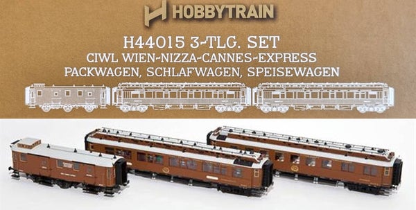 Hobbytrain H44015 - CIWL Wien-Nizza-Cannes rijtuigen set