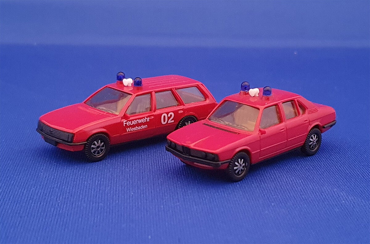 Set brandweer personenauto's