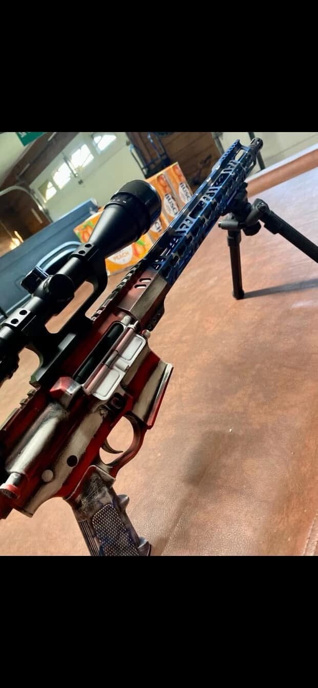 AR15 - Battleworn American Flag