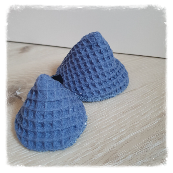 Hoedje blauw wafel
