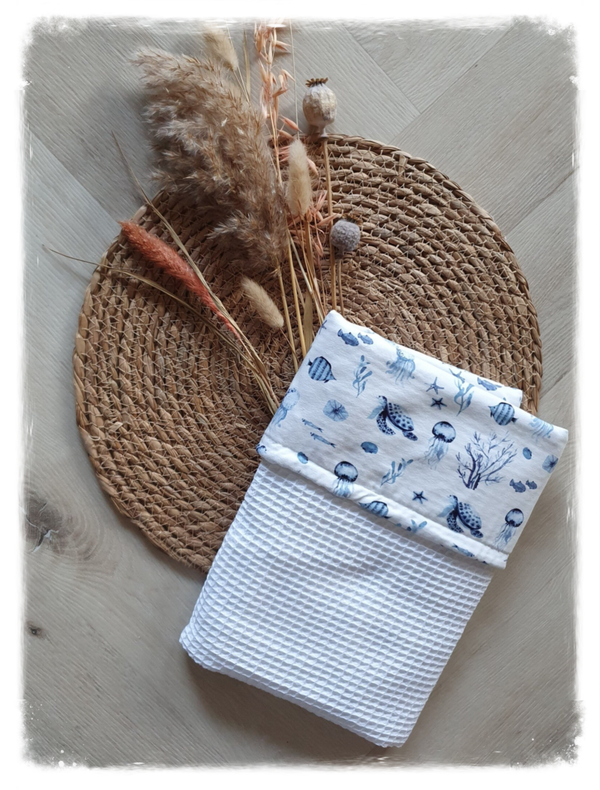 Deken zeedieren wit