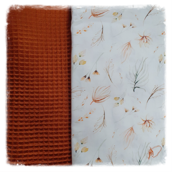 Kies product met deze stof bloemen bruin