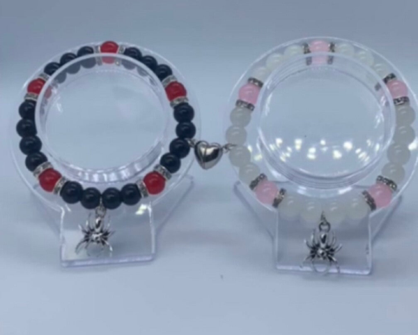 Spiderman + Spiderwomen matching bracelets