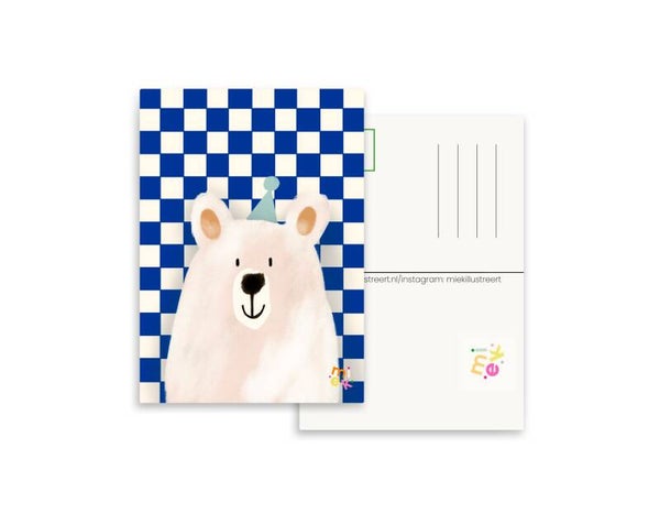 Blokjesbeer Kobalt | Kaart