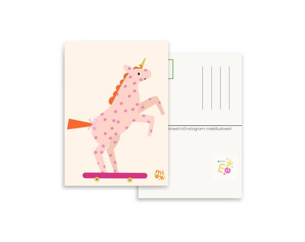 Skating Unicorn Kaart