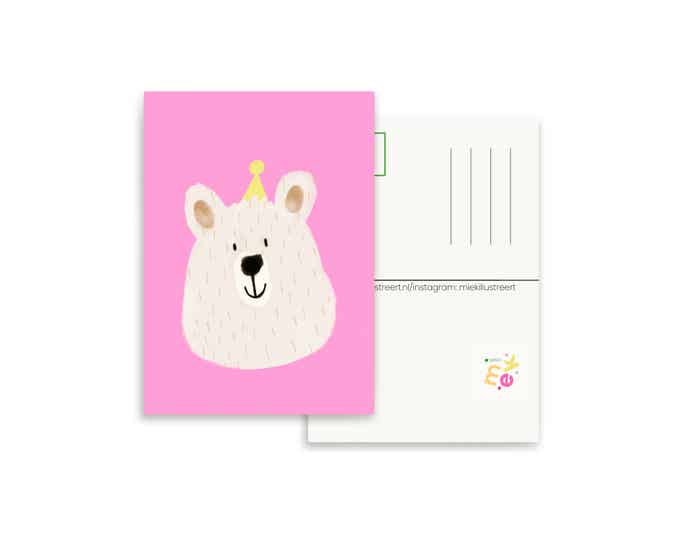Ijsbeer | Roze | Kaart