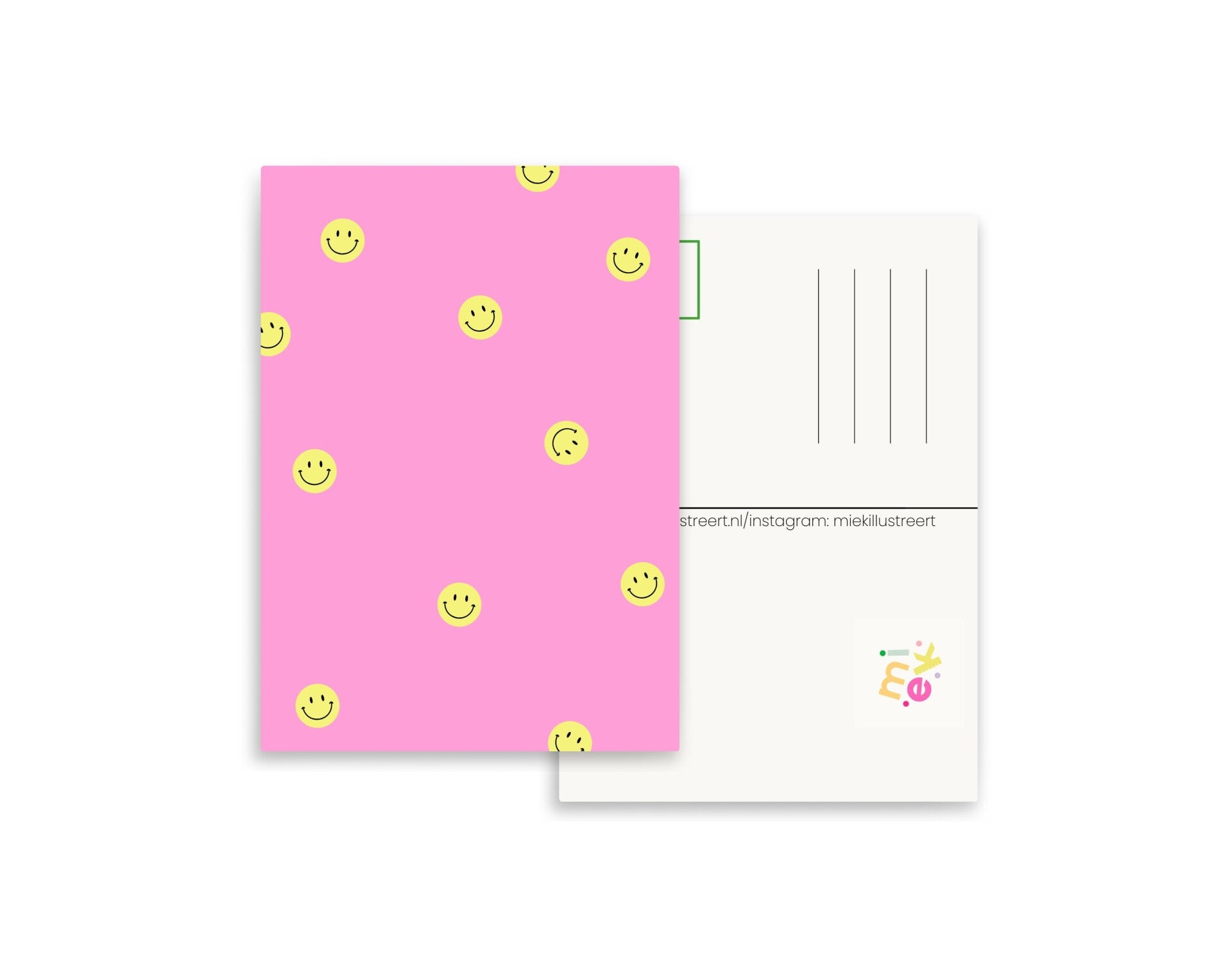 Smileys | Roze | Kaart