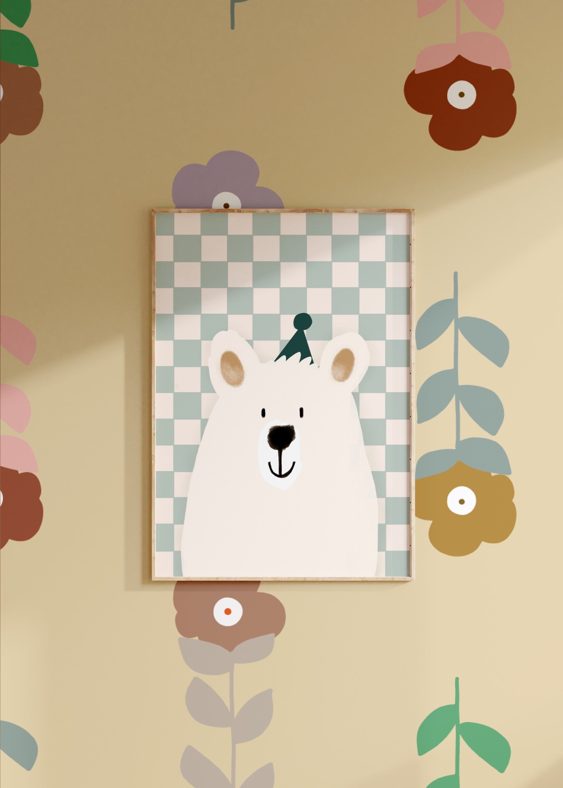 Loet | Blokjesbeer Blauw | Poster