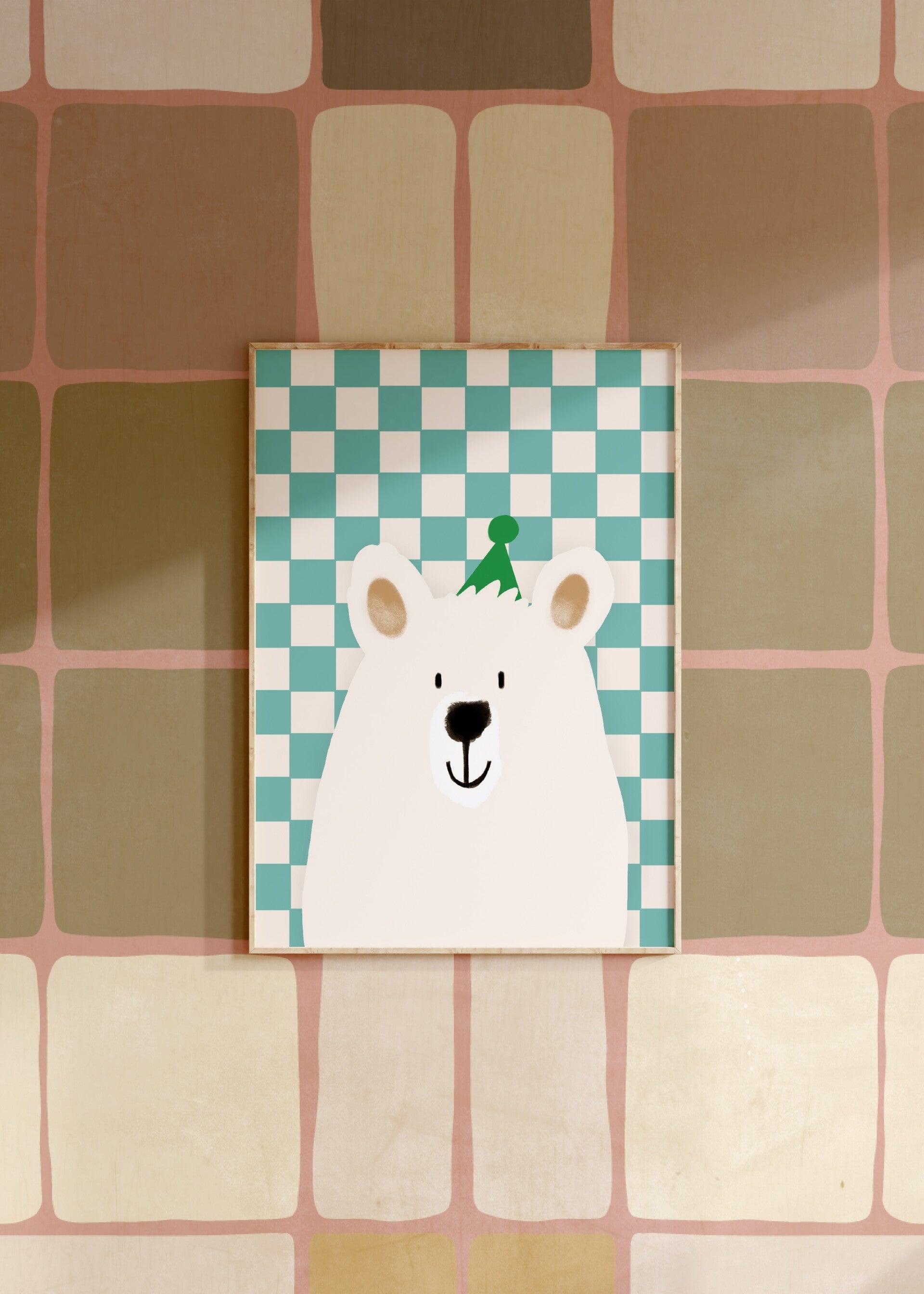 Pelle | Blokjesbeer | Poster