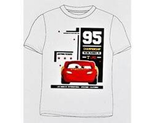 Disney Cars T-shirt Wit