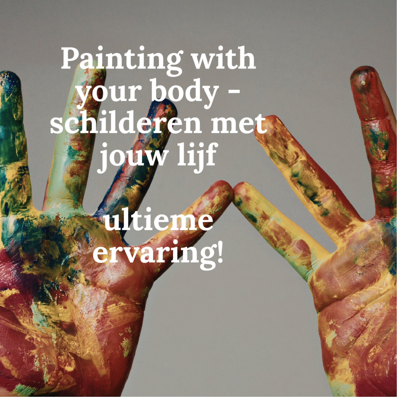 Schilderen met je lijf - Body Print Art workshop 2,5 uur