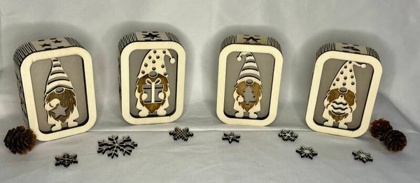 Datei 4er Set Shadowbox 3mm