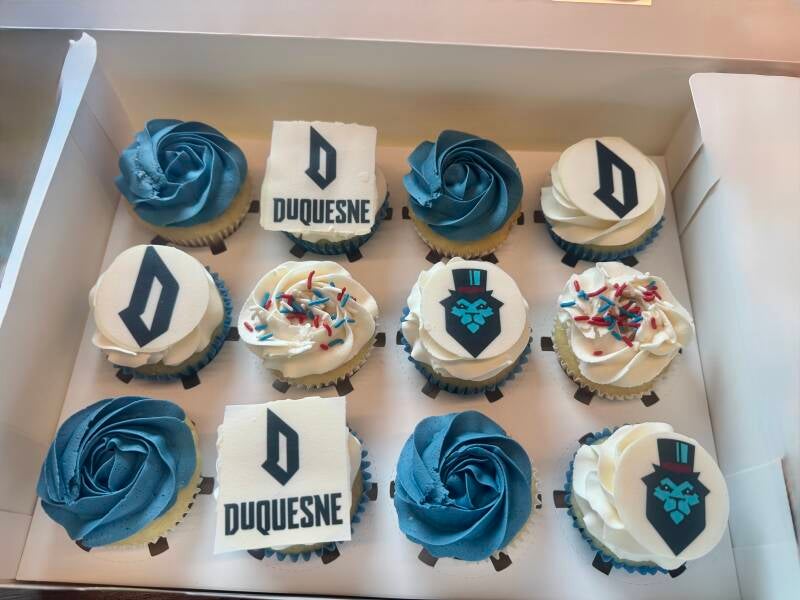 Duquesne University decorated cupcakes