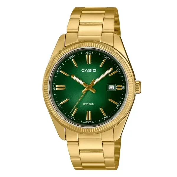 Casio timeless collection Gold Green MTP-1302PGC-3AVEF