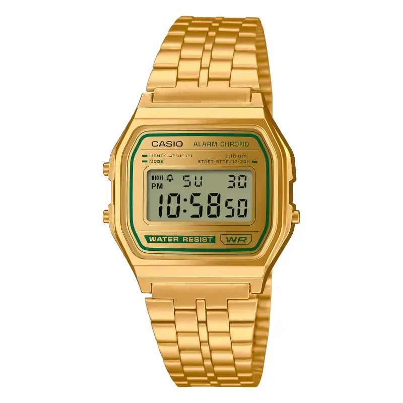 Casio Vintage Montre Iconic Green Accent A158WEGV-9AEF