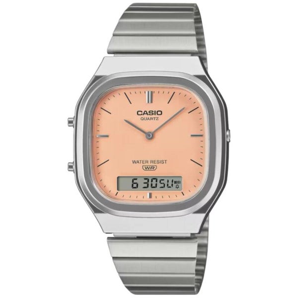 Casio Edgy Collection AQ-240E-4AEF couleur pastel pêche