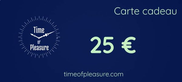 Carte Cadeau Time of Pleasure 25,50,75,100 €