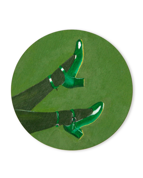 Green Patent Leather Shoes - Emma Knoops