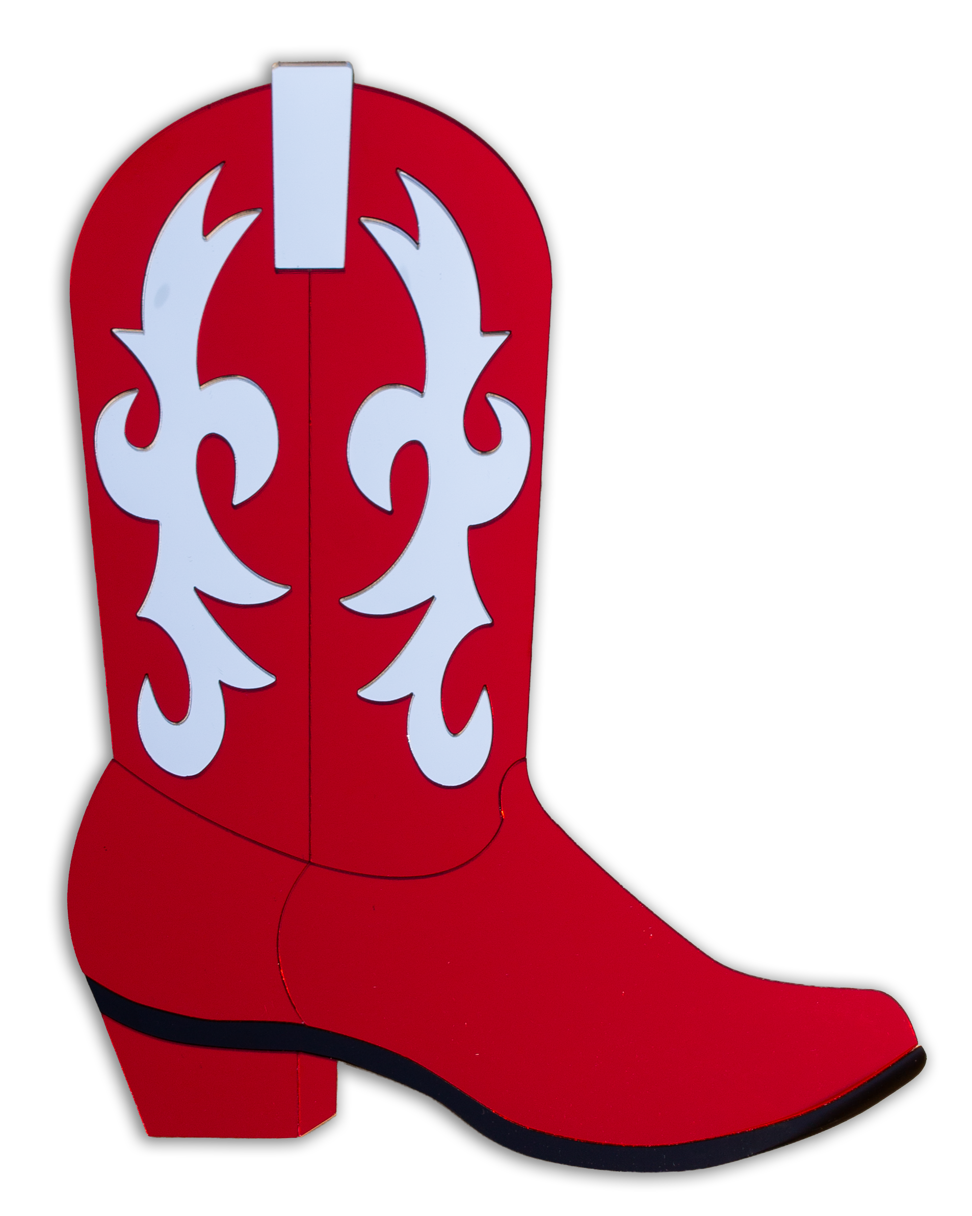 Cowboylaars | Rood en zilver | Studio Straal