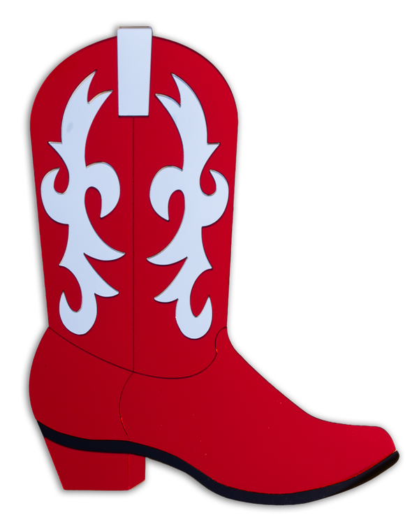 Cowboylaars | Rood en zilver | Studio Straal