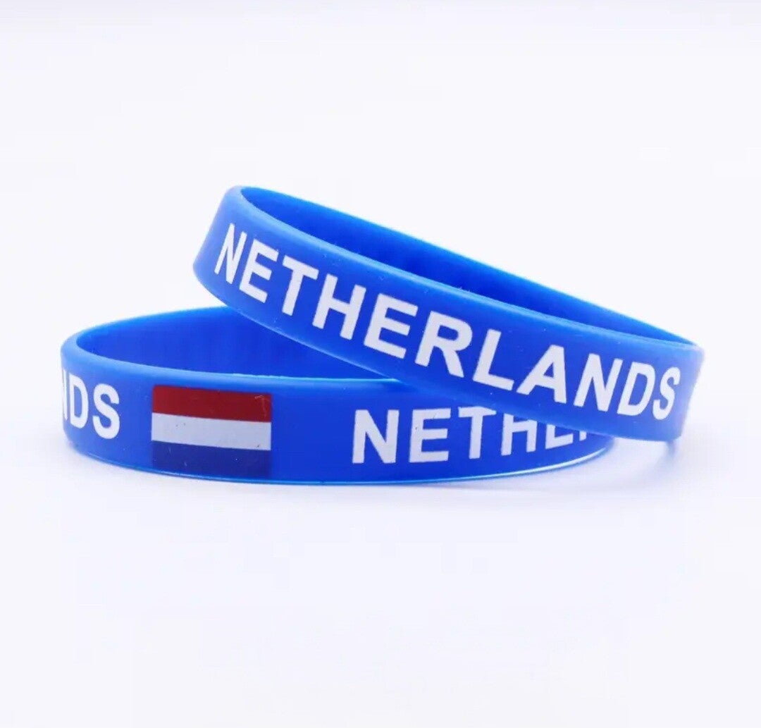 Siliconen armband van Nederland