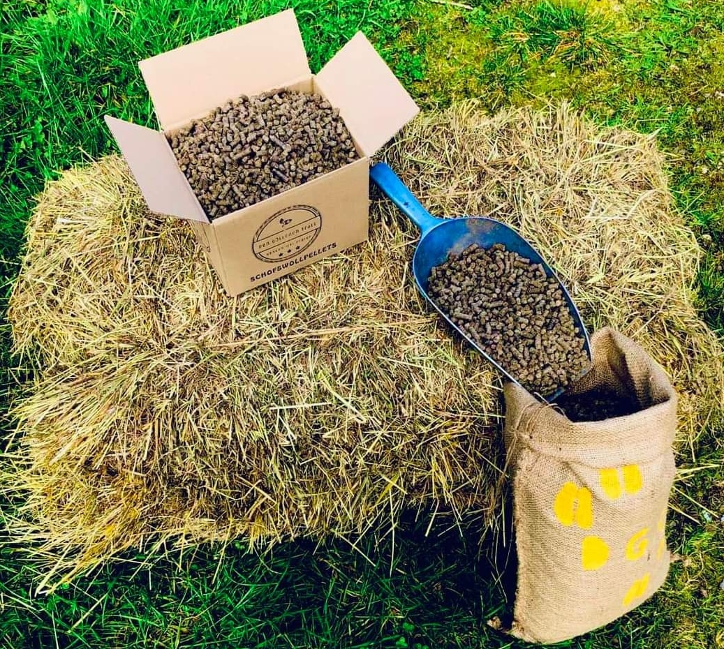 1 Kilo Kiste Woll-oder Wollmixpellets