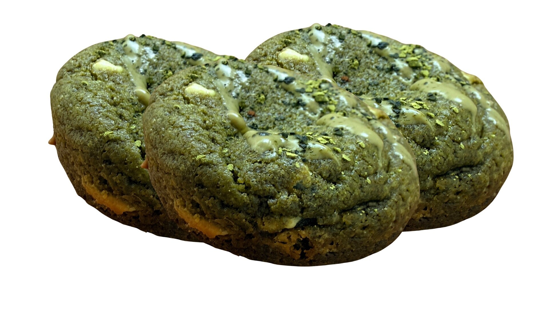 3 stuks matcha white chocolate cookie