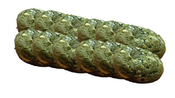 12 stuks matcha white chocolate cookie
