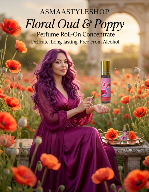 Concentrato di profumo roll on fragranza oud e fiori