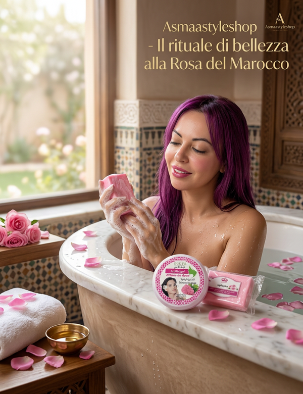Set crema viso alle rose,saponetta alle rose