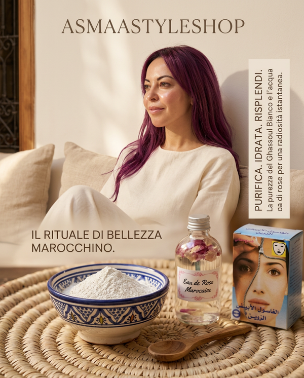 Maschera al argilla bianca del Marocco