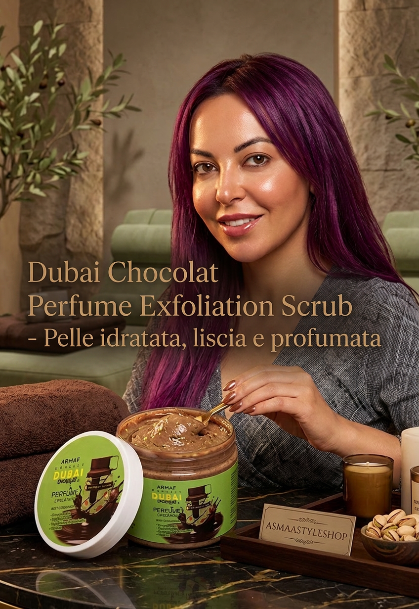 Novità scrub viso e corpo Dubai chocolat