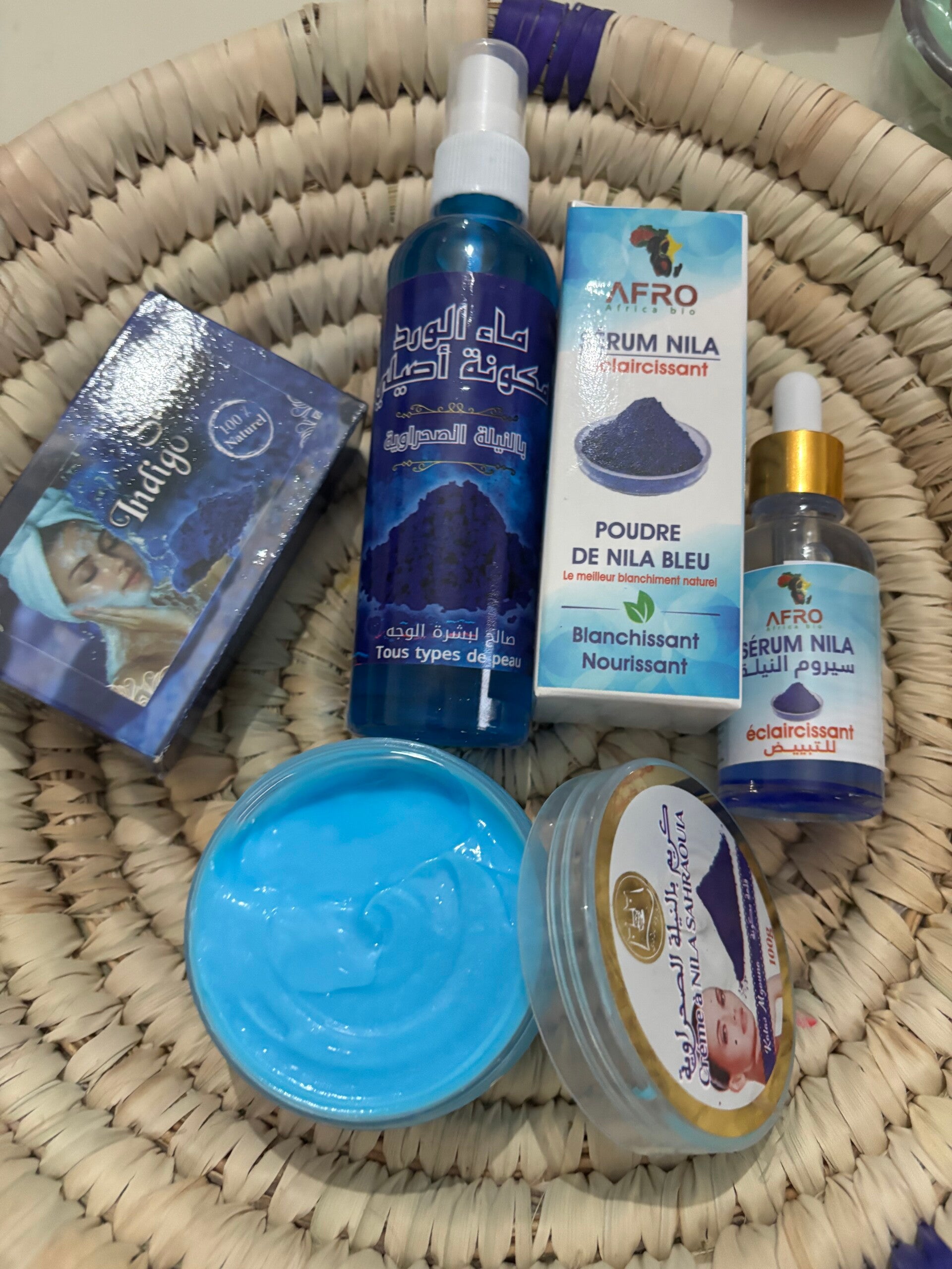 Box cura pelle viso con Nila blu del Marocco offerta del giorno