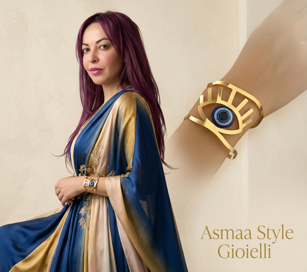 Asmaa Style Gioielli bracciale porta fortuna regolabile