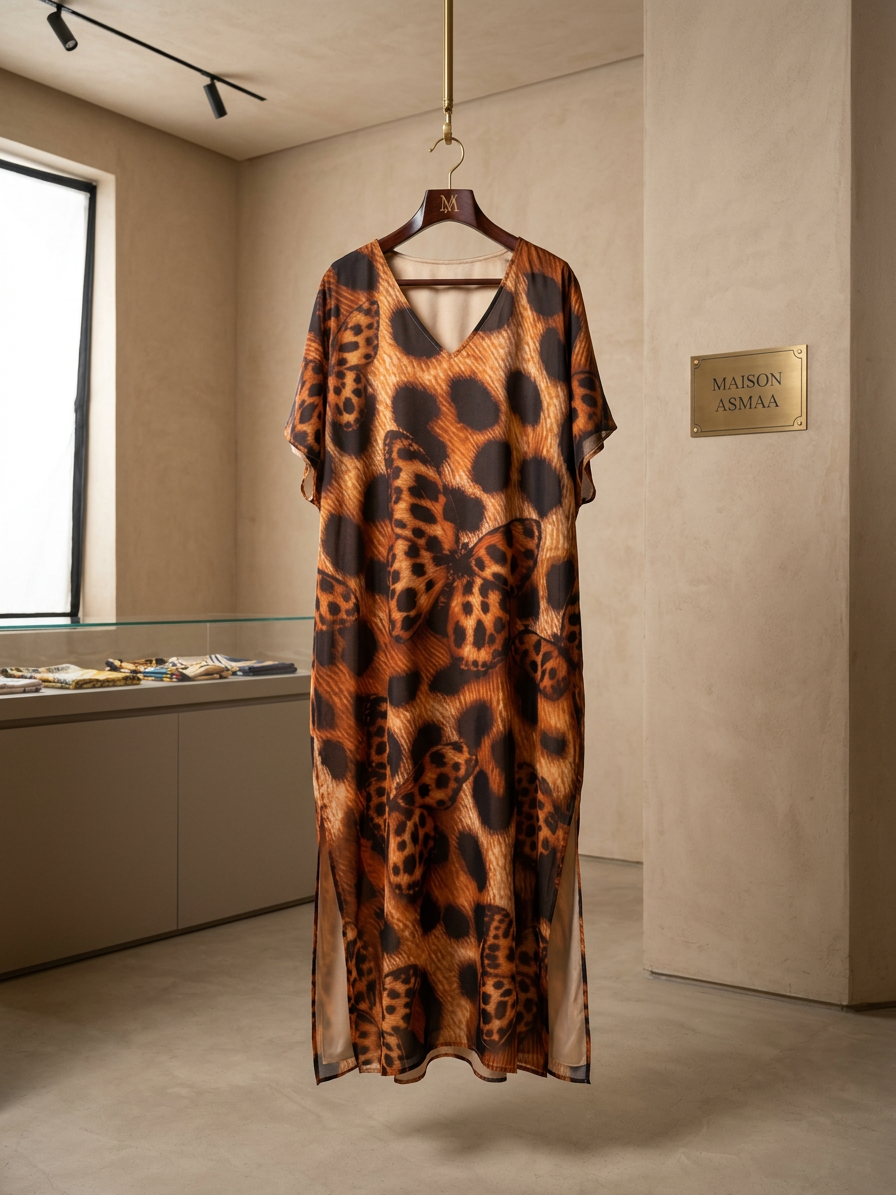 Maison Asmaa Caftano animalier