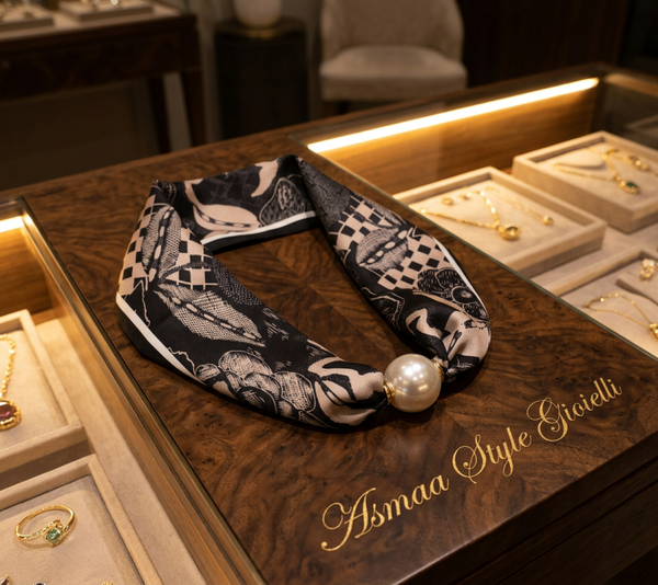 Asmaa Style Gioielli foulard collana Luxury