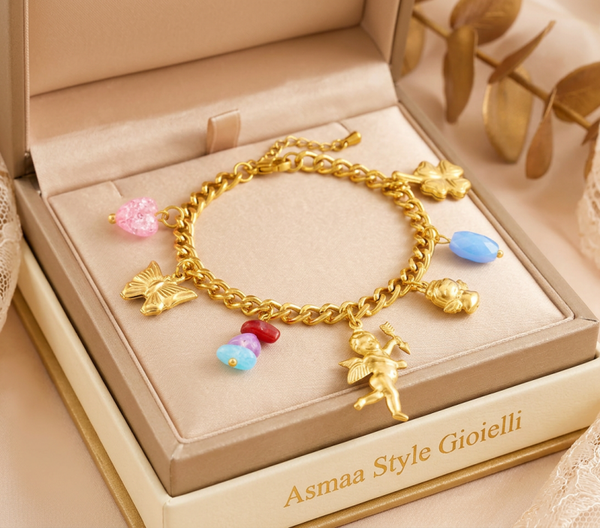 Asmaa Style Gioielli bracciale Romantic Charm LuCky Love