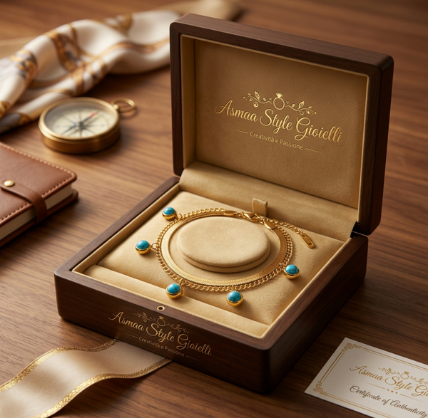 Asmaa Style Gioielli Bracciale Oasi turchese