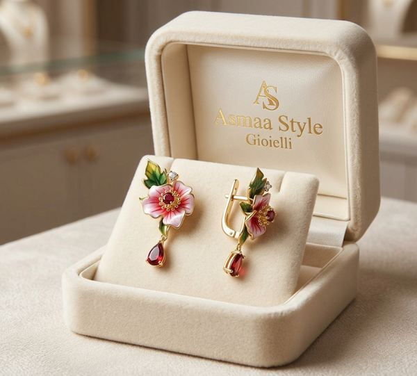 Asmaa Style gioielli Orecchini Splendore Floreale