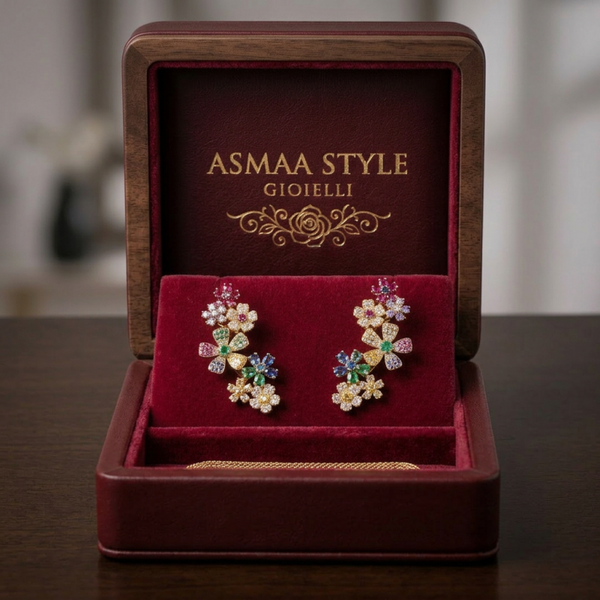 Asmaa Style Gioielli Orecchini doppio Style
