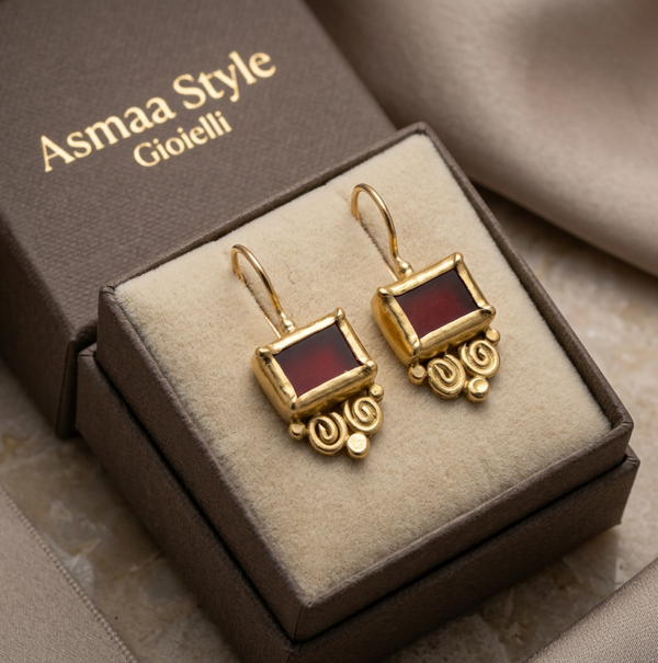 Asmaa Style Gioielli Orecchini in ottone