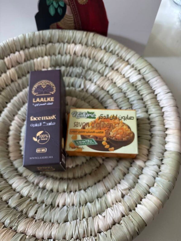 Set gomma del deserto con saponetta al olibano