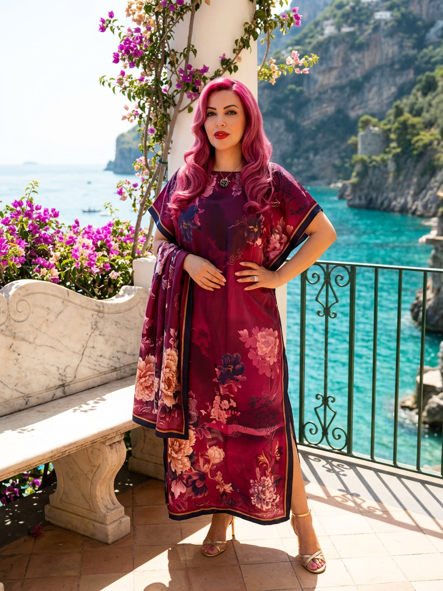 Maison Asmaa Caftano elegante e pregiato
