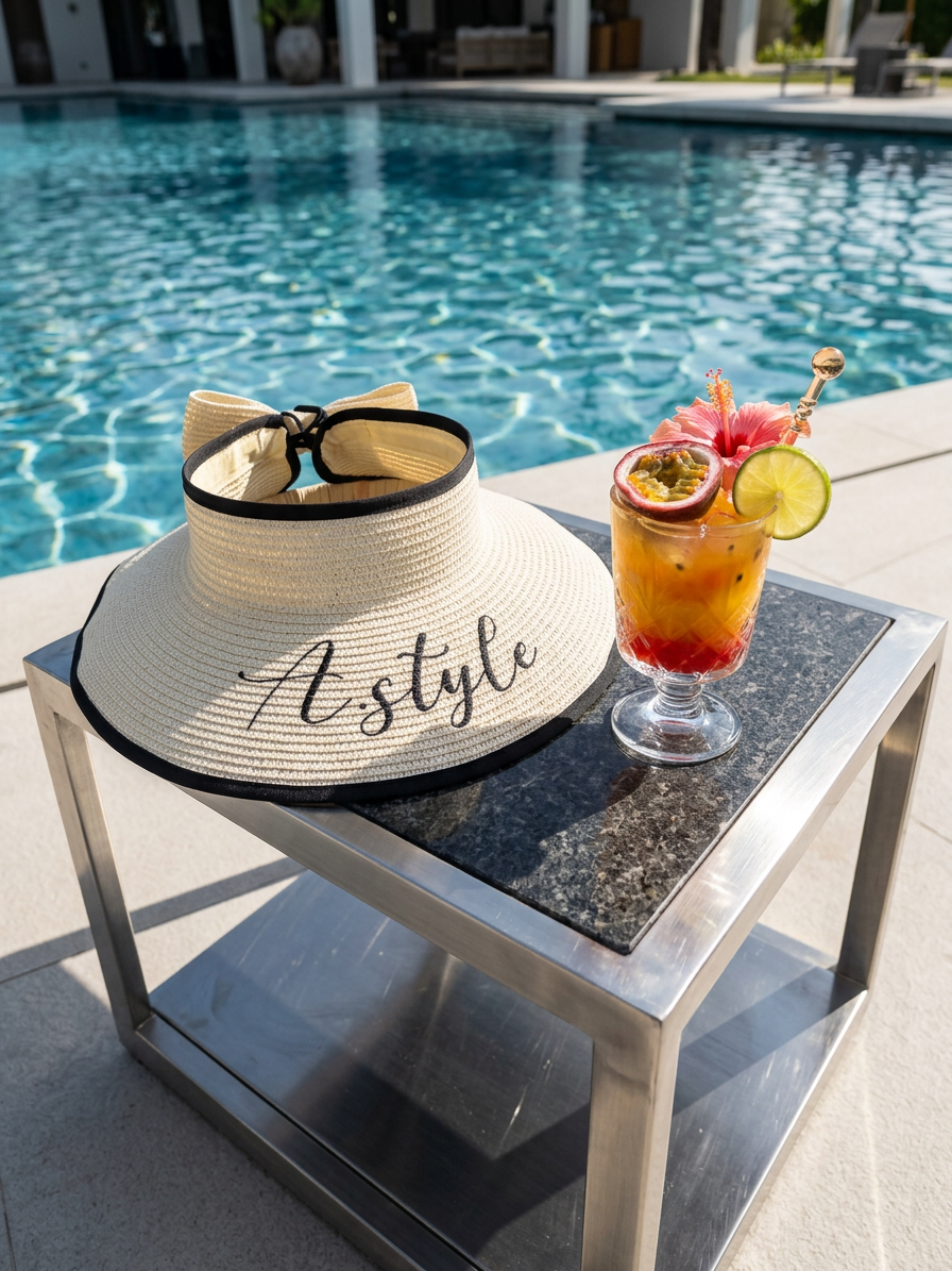 Asmaa Style Cappello pieghevole mush-have estate