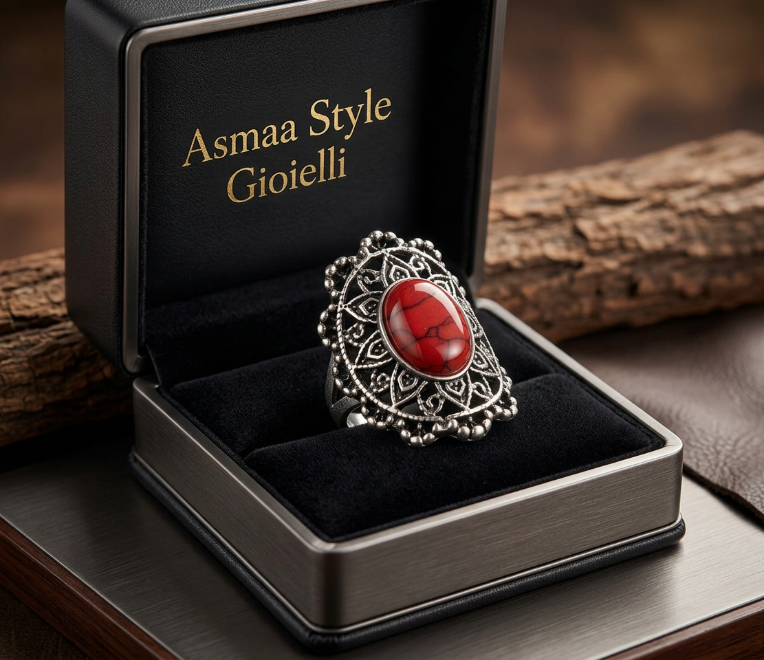 Asmaa Style Gioielli Anello artigianale marocchino