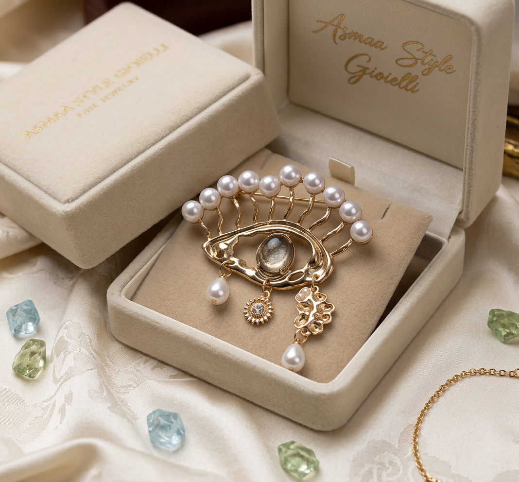 Asmaa Style Gioielli Spilla Occhio di Fatima
