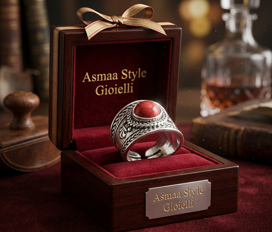 Asmaa Style Gioielli Anello artigianale regolabile