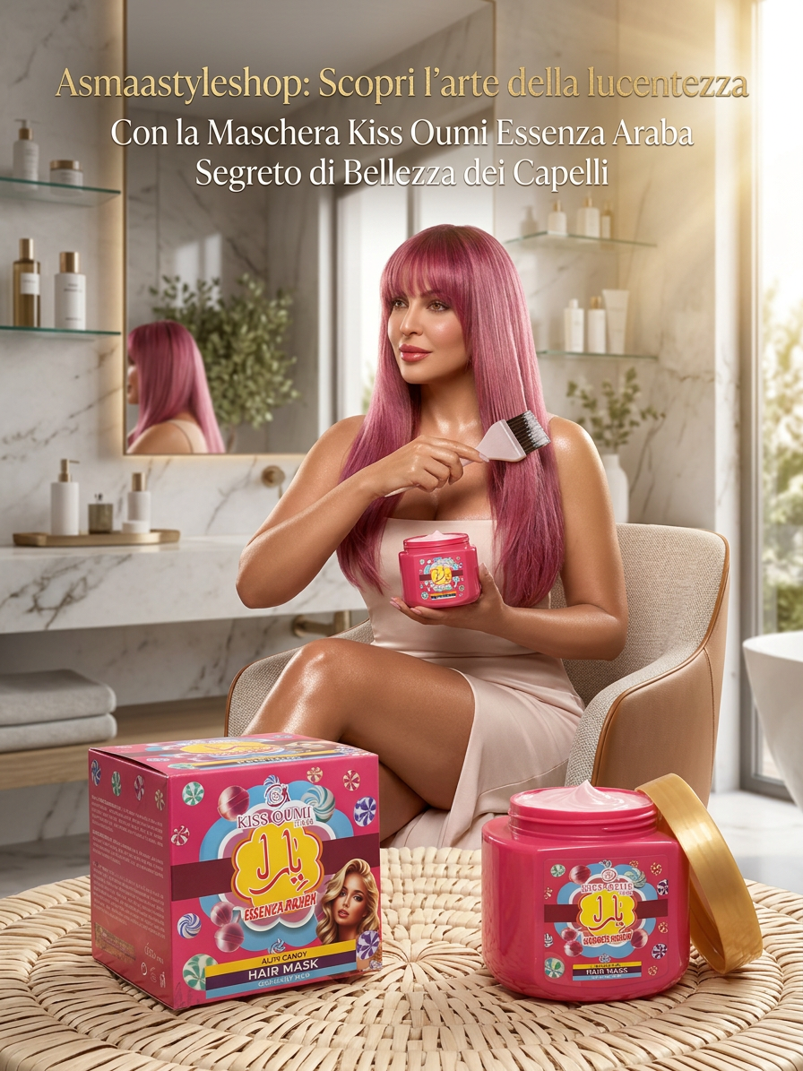 Asmaa Style Shop Maschera per Capelli nutrimento goloso per una chioma favolosa