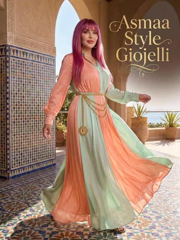 Asmaa Style Gioielli Cintura Oro Luce del Marocco